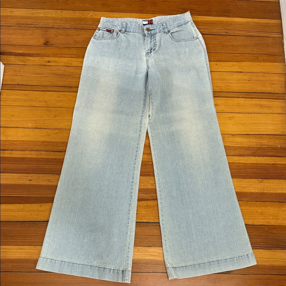 Tommy Hilfiger Light Blue Wide-Leg Jeans